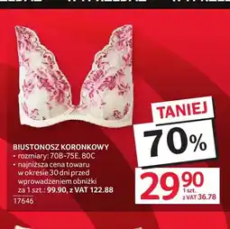 Selgros Biustonosz koronkowy oferta