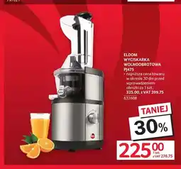 Selgros Wyciskarka wolnoobrotowa Eldom PJ475 oferta