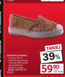 Selgros Espadryle damskie oferta