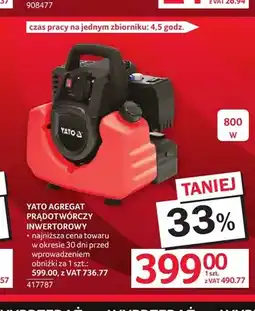 Selgros Agregat prądotwórczy inwertorowy Yato oferta