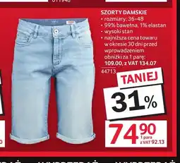 Selgros Szorty damskie oferta
