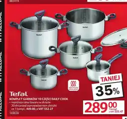 Selgros Komplet garnków Tefal Daily Cook oferta