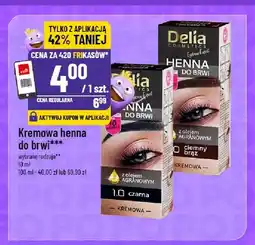 Polomarket Kremowa henna do brwi Delia 1,0 czarna oferta