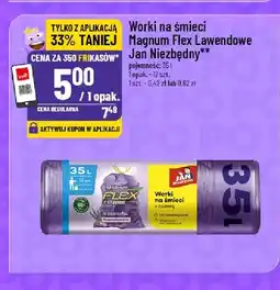 Polomarket Worki na śmieci Magnum Flex Lawendowe Jan Niezbędny 35 l 12-pak oferta