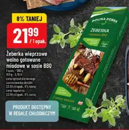 Polomarket Żeberka wieprzowe wolno gotowane miodowe w sosie BBQ Dolina Dobra oferta