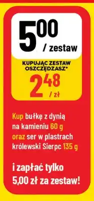 Polomarket Zestaw bułka z dynią na kamieniu + ser w plastrach Królewski Sierpc oferta