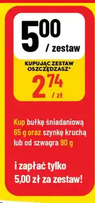 Polomarket Zestaw bułka śniadaniowa + szynka Krakus oferta