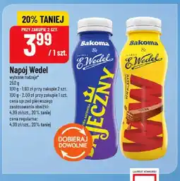 Polomarket Napój mleczny Bakoma E.Wedel o smaku batona Bajeczny oferta