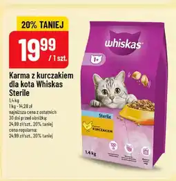 Polomarket Karma z kurczakiem dla kota Whiskas Sterile oferta