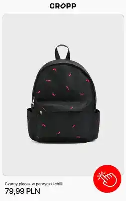 Cropp Plecak CROPP czarny w papryczki chilli oferta