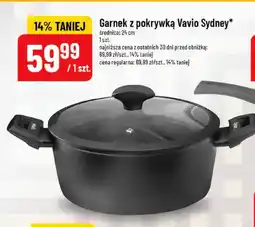 Polomarket Garnek z pokrywką Vavio Sydney 24 cm oferta