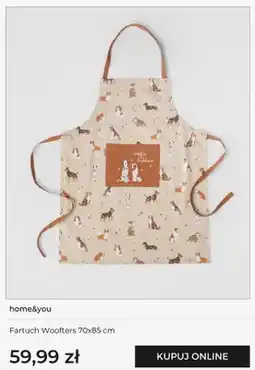 Home&You Fartuch kuchenny Woofters Home & You oferta