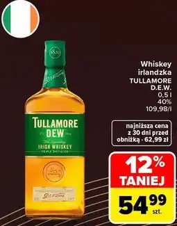 Carrefour Market Whiskey irlandzka TULLAMORE D.E.W oferta