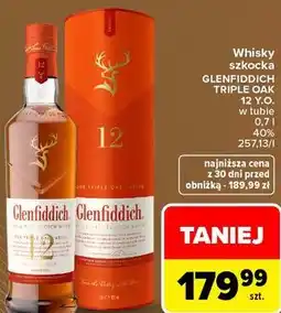 Carrefour Market Whisky szkocka GLENFIDDICH TRIPLE OAK 12 Y.O oferta