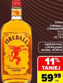 Carrefour Market Likier FIREBALL CINNAMON oferta