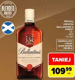 Carrefour Market Whisky szkocka BALLANTINE'S FINEST oferta
