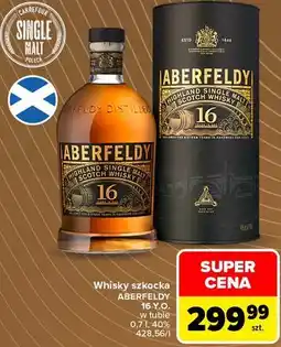 Carrefour Market Whisky szkocka Aberfeldy 16 Y.O. w tubie oferta
