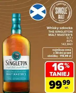 Carrefour Market Whisky szkocka THE SINGLETON MALT MASTER'S oferta