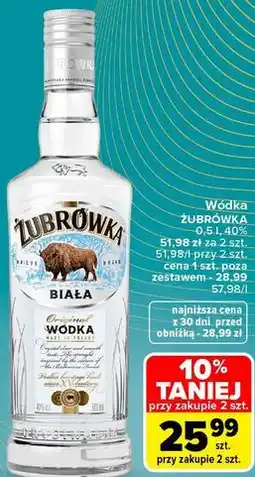 Carrefour Market Wódka Żubrówka Biała oferta
