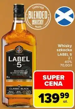 Carrefour Market Whisky szkocka LABEL 5 oferta