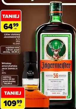 Carrefour Market Likier ziołowy JÄGERMEISTER oferta