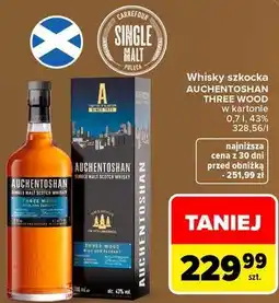 Carrefour Market Whisky szkocka Auchentoshan Three Wood w kartonie oferta