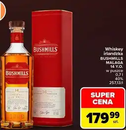Carrefour Market Whiskey irlandzka BUSHMILLS MALAGA 14 Y.O. w puszce oferta