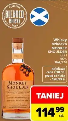 Carrefour Market Whisky szkocka Monkey Shoulder oferta