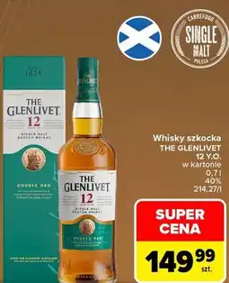 Carrefour Market Whisky szkocka THE GLENLIVET 12 Y.O. w kartonie oferta