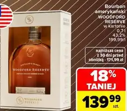 Carrefour Market Bourbon amerykański Woodford Reserve w kartonie oferta