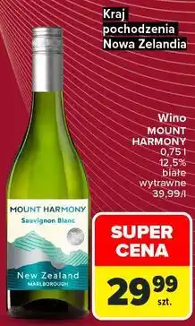 Carrefour Market Wino MOUNT HARMONY Sauvignon Blanc oferta