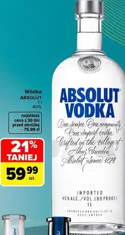 Carrefour Market Wódka ABSOLUT oferta