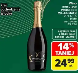 Carrefour Market Wino musujące PROSECCO MILLESIMATO oferta