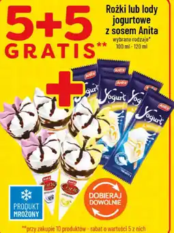 Polomarket Rożki lub lody jogurtowe z sosem Anita oferta