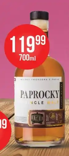 Al.Capone Whisky Tworzona z Pasja Paprocky Single Malt oferta