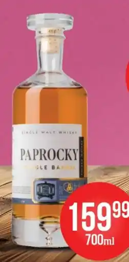 Al.Capone Paprocky Single Barrel Single Malt Whisky oferta