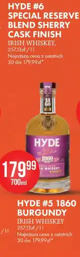 Al.Capone HYDE #6 SPECIAL RESERVE BLEND SHERRY CASK FINISH IRISH WHISKEY oferta