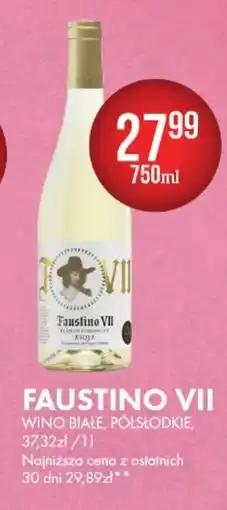 Al.Capone Faustino VII Wino Białe Półsłodkie oferta