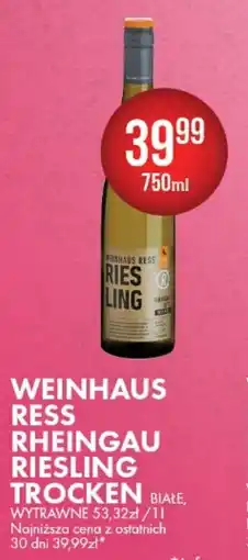 Al.Capone Weinhaus Ress Riesling Trocken oferta