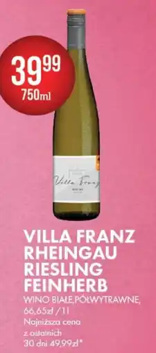 Al.Capone Villa franz rheingau riesling feinherb oferta