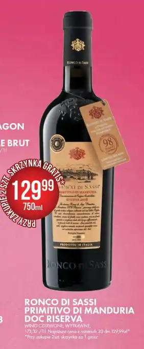 Ronco di Sassi Primitivo di Manduria DOC Riserva