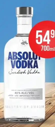Al.Capone Absolut Vodka oferta