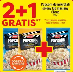 Polomarket Popcorn do mikrofali solony lub maślany chrup oferta