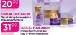 Koliber drogerie L'Oréal Hyaluron Płyn micelarny do demakijażu / Tonik do twarzy oferta
