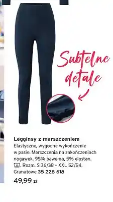 Tchibo Legginsy damskie z marszczeniem oferta