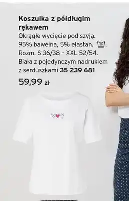 Koszulka damska z półdługim rękawem Tchibo