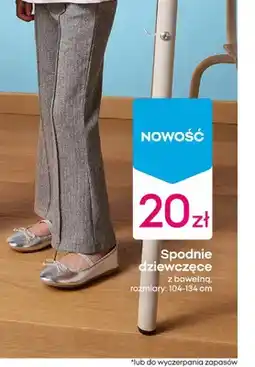 Pepco Spodnie dziewczęce z bawełną oferta