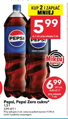Lewiatan Napój gazowany Pepsi Zero cukru oferta