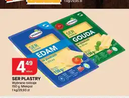 Chorten Ser żółty Edam w plastrach Mlekpol oferta