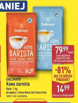 ALDI Kawa ziarnista Dallmayr Barista Caffè Crema Forte oferta